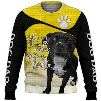 Pitbull Lover Sweater, Pitbull Sweater, Dog Sweater For Humans Christmas Sweater 3D Print Crewneck Men Women Sweater, Men Women 3D Print Sweater - Thegiftio UK