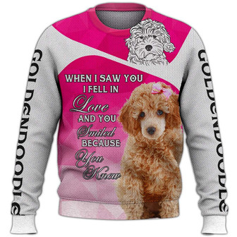 Poodle Sweater, Dog Sweater For Humans Christmas Sweater 3D Print Crewneck Men Women Sweater, Men Women 3D Print Sweater - Thegiftio UK