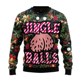 Christmas Jingle Ball Christmas Sweater, Men Women 3D Print Sweater - Thegiftio UK