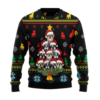 French Bulldog Christmas Sweater, Men Women 3D Print Sweater Gift For Dog Mom Dog Dad Dog Lover - Thegiftio UK