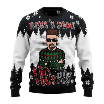 Ho Ho Ho Christmas House Christmas Sweater, Men Women 3D Print Sweater - Thegiftio UK