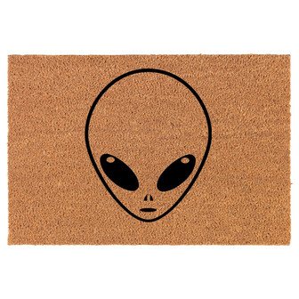 Alien Head Coir Doormat Door Mat Housewarming Gift Newlywed Gift Wedding Gift New Home - Thegiftio UK