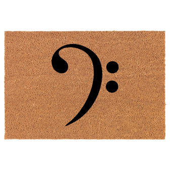 Bass Clef Coir Doormat Door Mat Housewarming Gift Newlywed Gift Wedding Gift New Home - Thegiftio UK