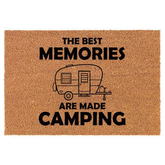 The Best Memories Are Made Camping Coir Doormat Door Mat Housewarming Gift Newlywed Gift Wedding Gift New Home - Thegiftio UK