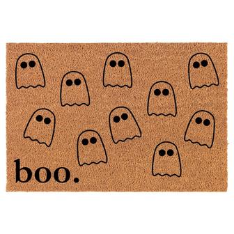 Boo Ghosts Full Halloween Funny Coir Doormat Door Mat Housewarming Gift Newlywed Gift Wedding Gift New Home - Thegiftio UK