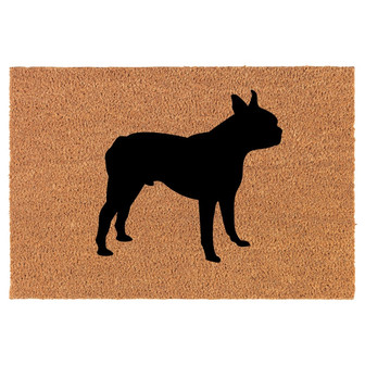 Boston Terrier Coir Doormat Door Mat Entry Mat Housewarming Gift Newlywed Gift Wedding Gift New Home - Thegiftio UK