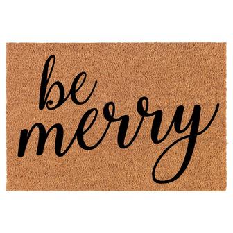 Christmas Be Merry Coir Doormat Door Mat Housewarming Gift Newlywed Gift Wedding Gift New Home - Thegiftio UK