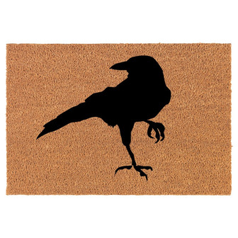 Crow Raven Blackbird Coir Doormat Door Mat Housewarming Gift Newlywed Gift Wedding Gift New Home - Thegiftio