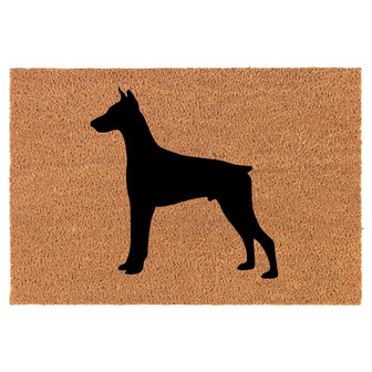 Doberman Coir Doormat Door Mat Housewarming Gift Newlywed Gift Wedding Gift New Home - Thegiftio UK