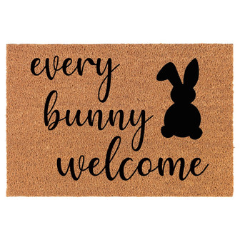 Every Bunny Welcome Easter Funny Rabbit Coir Doormat Door Mat Housewarming Gift Newlywed Gift Wedding Gift New Home - Thegiftio UK