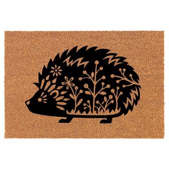 Fancy Hedgehog Coir Doormat Door Mat Housewarming Gift Newlywed Gift Wedding Gift New Home - Thegiftio UK