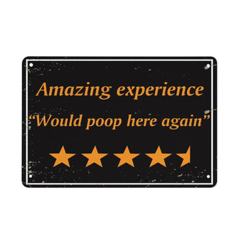 Funny Bathroom Sign Would Poop Here Again Funny Farmhouse Decor Sign Rustic Vintage Hanging Sign for Toilet Washroom Wall Decor  - Thegiftio UK