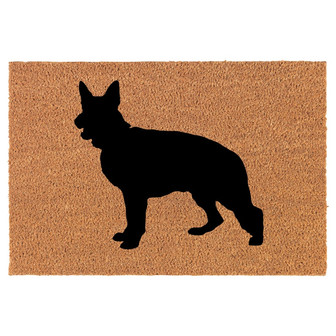 German Shepherd Coir Doormat Door Mat Housewarming Gift Newlywed Gift Wedding Gift New Home - Thegiftio UK