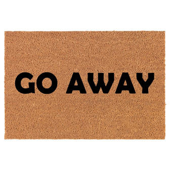 Go Away Funny Coir Doormat Door Mat Housewarming Gift Newlywed Gift Wedding Gift New Home - Thegiftio UK