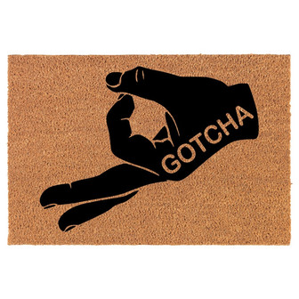 Gotcha Game Funny Coir Doormat Door Mat Housewarming Gift Newlywed Gift Wedding Gift New Home - Thegiftio UK