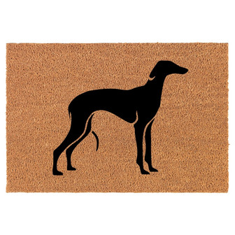 Greyhound Coir Doormat Door Mat Housewarming Gift Newlywed Gift Wedding Gift New Home - Thegiftio UK