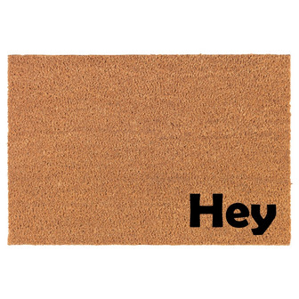 Hey Corner Coir Doormat Door Mat Housewarming Gift Newlywed Gift Wedding Gift New Home - Thegiftio