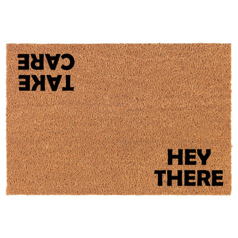 Hey There Take Care Coir Doormat Door Mat Housewarming Gift Newlywed Gift Wedding Gift New Home - Thegiftio
