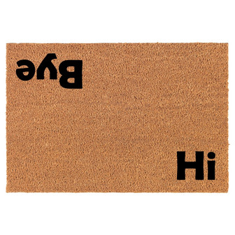 Hi Bye Coir Doormat Door Mat Housewarming Gift Newlywed Gift Wedding Gift New Home - Thegiftio
