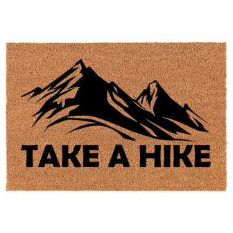 Take A Hike Funny Coir Doormat Door Mat Entry Mat Housewarming Gift Newlywed Gift Wedding Gift New Home - Thegiftio UK