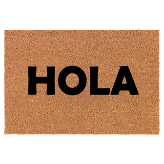 Hola Coir Doormat Door Mat Housewarming Gift Newlywed Gift Wedding Gift New Home - Thegiftio UK