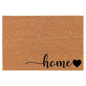 Home Heart Corner Coir Doormat Door Mat Entry Mat Housewarming Gift Newlywed Gift Wedding Gift New Home - Thegiftio UK