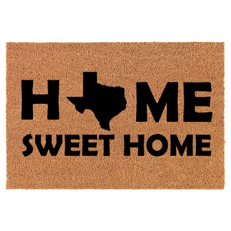 Home Sweet Home Texas Coir Doormat Door Mat Housewarming Gift Newlywed Gift Wedding Gift New Home - Thegiftio UK