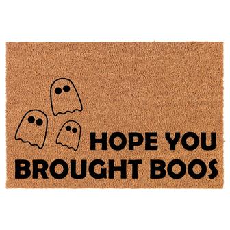 Hope You Brought Boos Ghosts Funny Halloween Coir Doormat Door Mat Housewarming Gift Newlywed Gift Wedding Gift New Home - Thegiftio UK