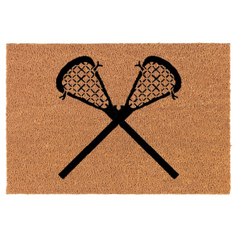Lacrosse Sticks Coir Doormat Door Mat Housewarming Gift Newlywed Gift Wedding Gift New Home - Thegiftio UK