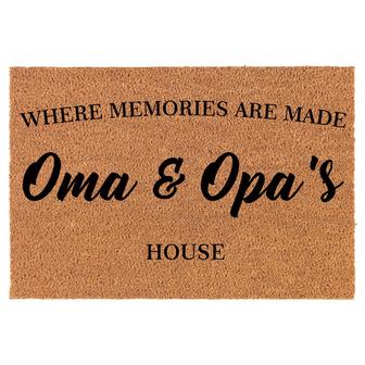 Where Memories Are Made Oma & Opa's House Grandma Grandpa Grandparents Coir Doormat Door Mat Entry Mat Housewarming Gift New Home - Thegiftio UK