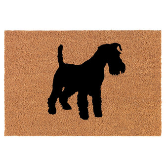 Miniature Schnauzer Funny Coir Doormat Door Mat Housewarming Gift Newlywed Gift Wedding Gift New Home - Thegiftio UK
