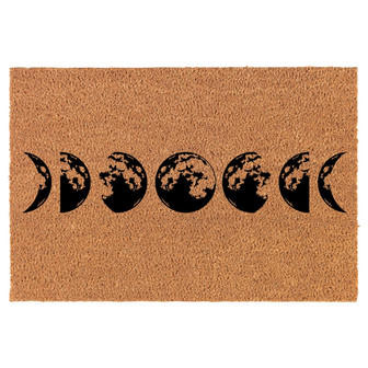 Moon Phases Coir Doormat Door Mat Housewarming Gift Newlywed Gift Wedding Gift New Home - Thegiftio UK