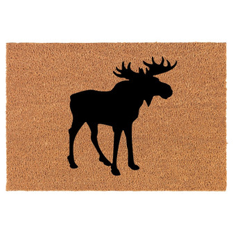 Moose Coir Doormat Door Mat Entry Mat Housewarming Gift Newlywed Gift Wedding Gift New Home - Thegiftio UK