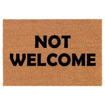 Not Welcome Funny Coir Doormat Door Mat Entry Mat Housewarming Gift Newlywed Gift Wedding Gift New Home - Thegiftio UK