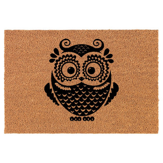 Owl Vintage Coir Doormat Door Mat Entry Mat Housewarming Gift Newlywed Gift Wedding Gift New Home - Thegiftio