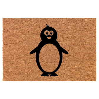 Penguin Coir Doormat Door Mat Housewarming Gift Newlywed Gift Wedding Gift New Home - Thegiftio UK
