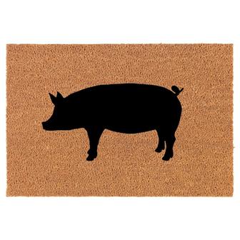Pig Coir Doormat Door Mat Housewarming Gift Newlywed Gift Wedding Gift New Home - Thegiftio
