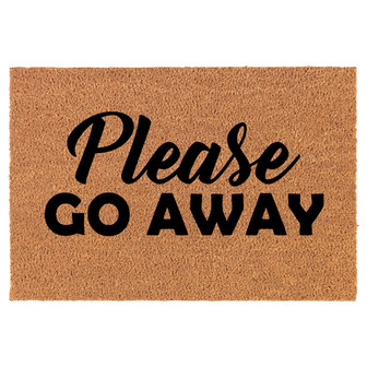 Please Go Away Funny Coir Doormat Door Mat Housewarming Gift Newlywed Gift Wedding Gift New Home - Thegiftio UK