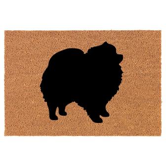 Pomeranian Dog Coir Doormat Door Mat Entry Mat Housewarming Gift Newlywed Gift Wedding Gift New Home - Thegiftio