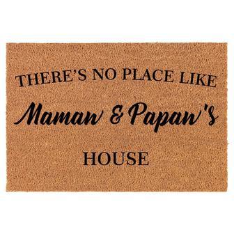 There's No Place Like Mamaw & Papaw's House Grandma Grandpa Coir Doormat Door Mat Entry Mat Housewarming Gift Newlywed Wedding Gift New Home - Thegiftio UK