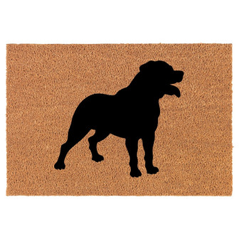 Rottweiler Coir Doormat Door Mat Housewarming Gift Newlywed Gift Wedding Gift New Home - Thegiftio UK