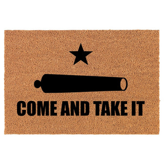 Texas Come And Take It Coir Doormat Door Mat Entry Mat Housewarming Gift Newlywed Gift Wedding Gift New Home - Thegiftio UK