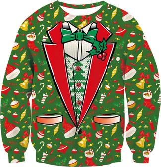 Ugly Christmas Sweater Cool Costume Matching Family Outfit For Christmas 3d Print Sweater - Thegiftio UK