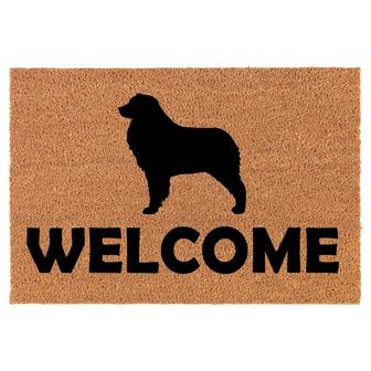 Welcome Australian Shepherd Dog Coir Doormat Door Mat Entry Mat Housewarming Gift Newlywed Gift Wedding Gift New Home - Thegiftio UK