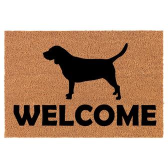 Welcome Beagle Dog Coir Doormat Door Mat Entry Mat Housewarming Gift Newlywed Gift Wedding Gift New Home - Thegiftio