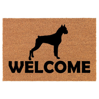 Welcome Boxer Coir Doormat Door Mat Housewarming Gift Newlywed Gift Wedding Gift New Home - Thegiftio UK