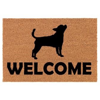 Welcome Chihuahua Dog Coir Doormat Door Mat Entry Mat Housewarming Gift Newlywed Gift Wedding Gift New Home - Thegiftio UK