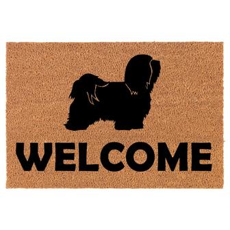 Welcome Havanese Dog Coir Doormat Door Mat Entry Mat Housewarming Gift Newlywed Gift Wedding Gift New Home - Thegiftio UK