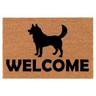 Welcome Husky Dog Coir Doormat Door Mat Entry Mat Housewarming Gift Newlywed Gift Wedding Gift New Home - Thegiftio UK