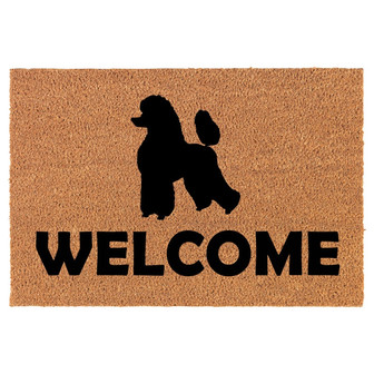 Welcome Poodle Coir Doormat Door Mat Housewarming Gift Newlywed Gift Wedding Gift New Home - Thegiftio UK